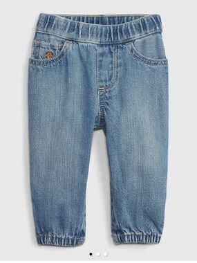 Baby Gap Elastic-Waist Light Blue Denim 
Bubble Jeans